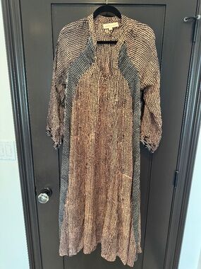 Natalie Martin Silk Print Fiore Maxi Dress SZ S NWOT
